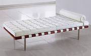 Mies Van Der Rohe Barcelona Daybed in White Leather