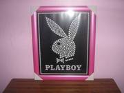 Pink Framed Playboy Picture